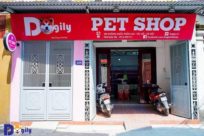 Cửa hàng của Dogily tại Tây Hồ, Hà Nội.