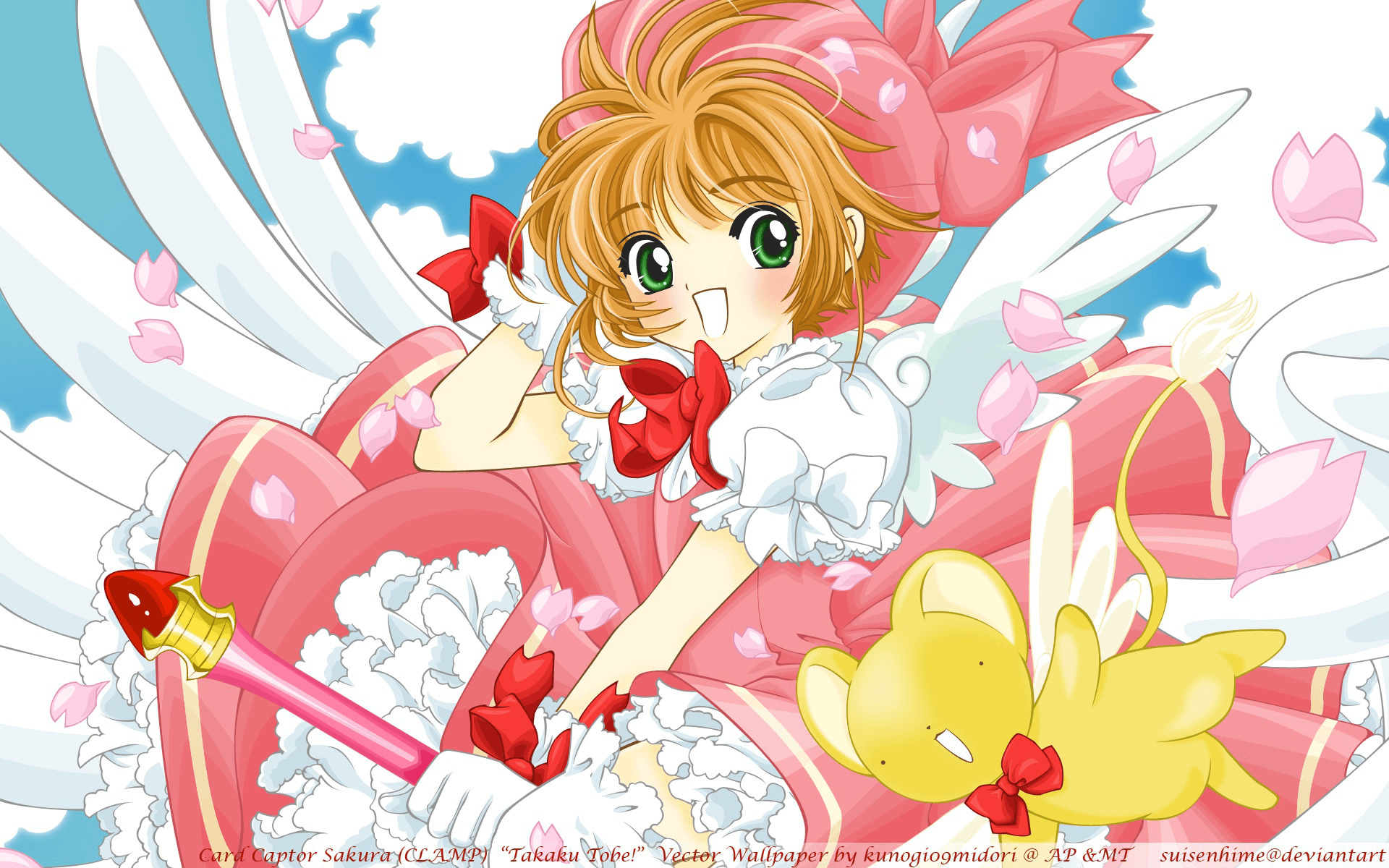 Hình ảnh Sakura với đôi cánh thiên thần đẹp