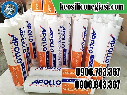 Keo silicone dan kính bể cá A175